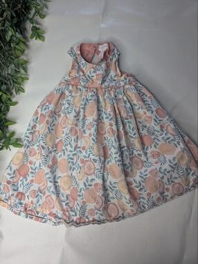 Tommy Bahama Cotton Botanical Citrus Print Dress 4T